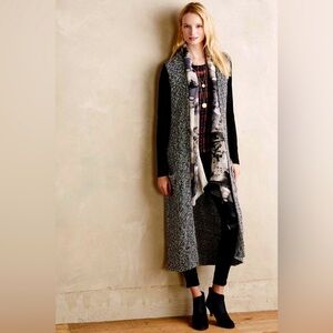 ANTHROPOLOGIE DOLAN LEFT COAST Stratus Cardigan Duster Gray M